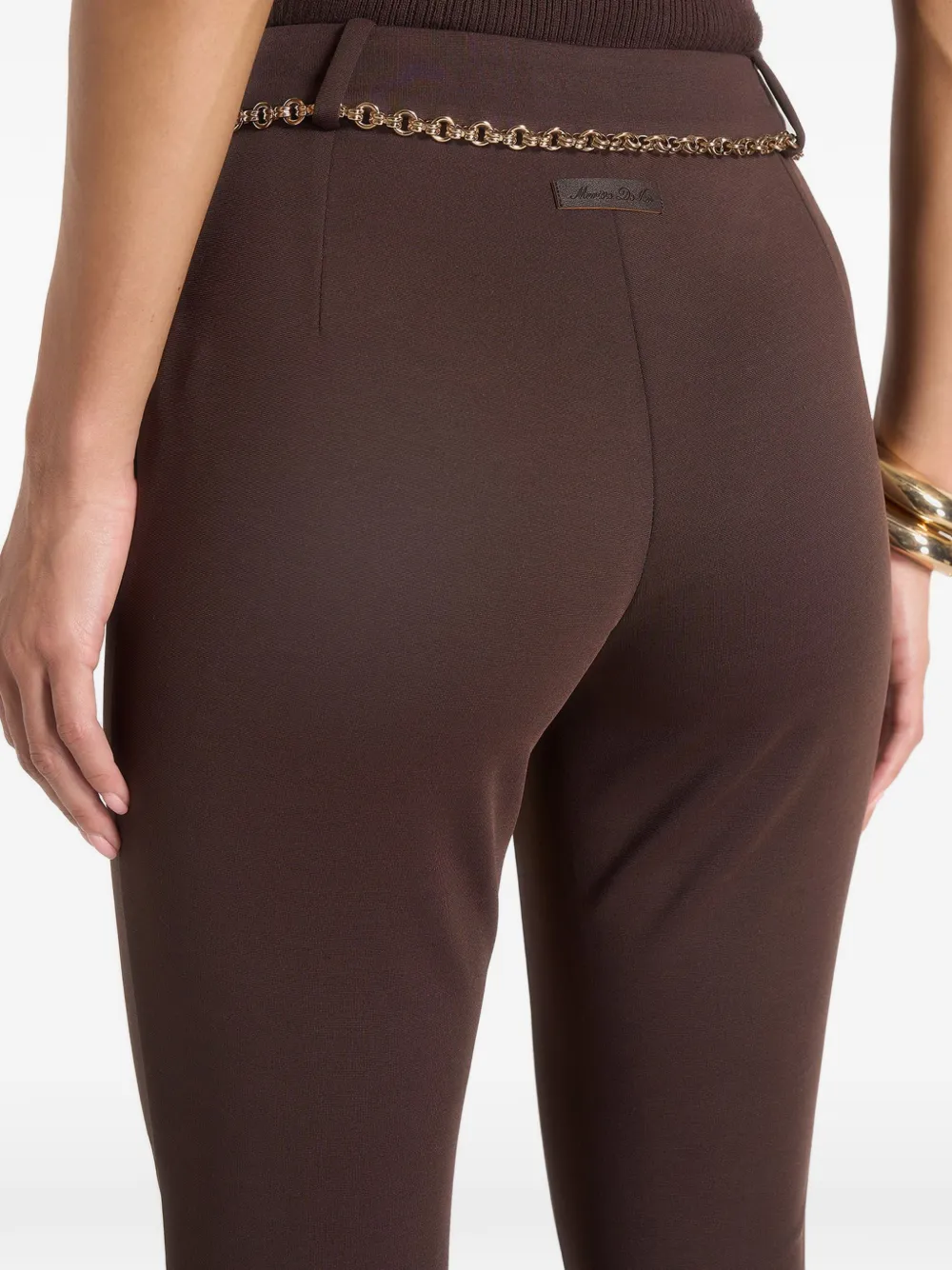 Manière De Voir Una legging met ketting Bruin