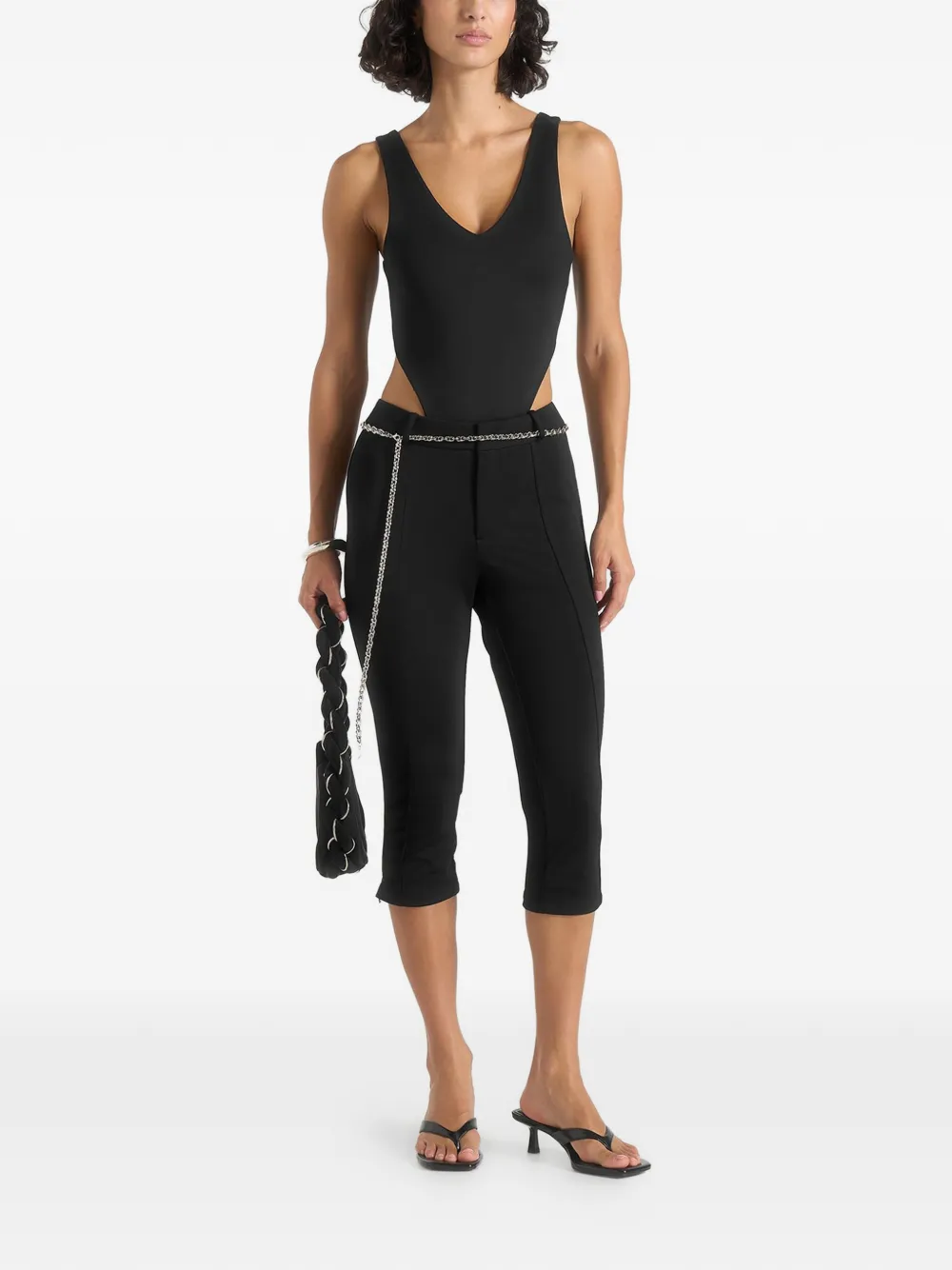Manière De Voir Una legging met ketting Zwart