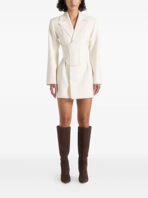 Manière De Voir Lacey tailored blazer dress with reversible belt