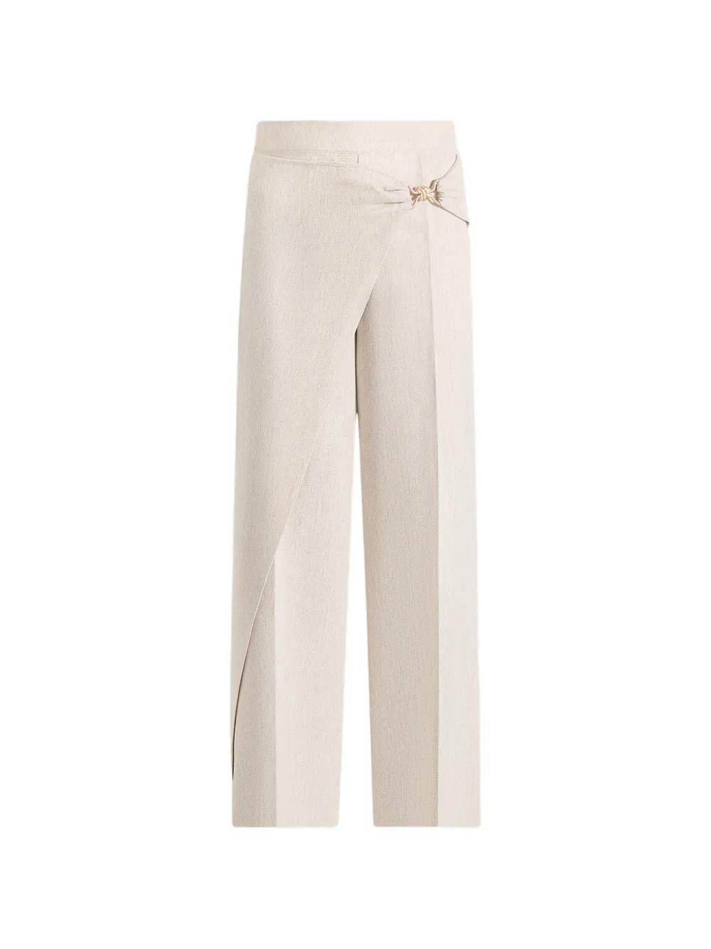 Manière De Voir Beryl wrap-detail trousers - Toni neutri