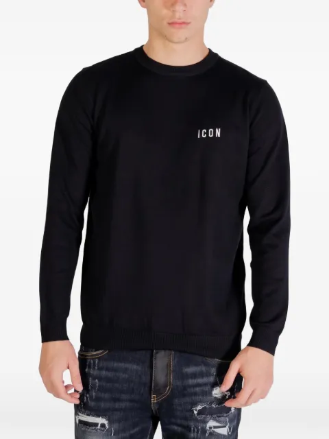 ICON BRAND logo-embroidered sweatshirt