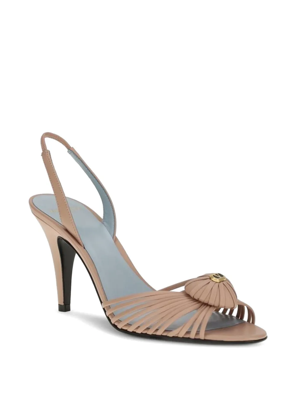 Valentino Garavani VLogo Signature cage-style sandals Beige