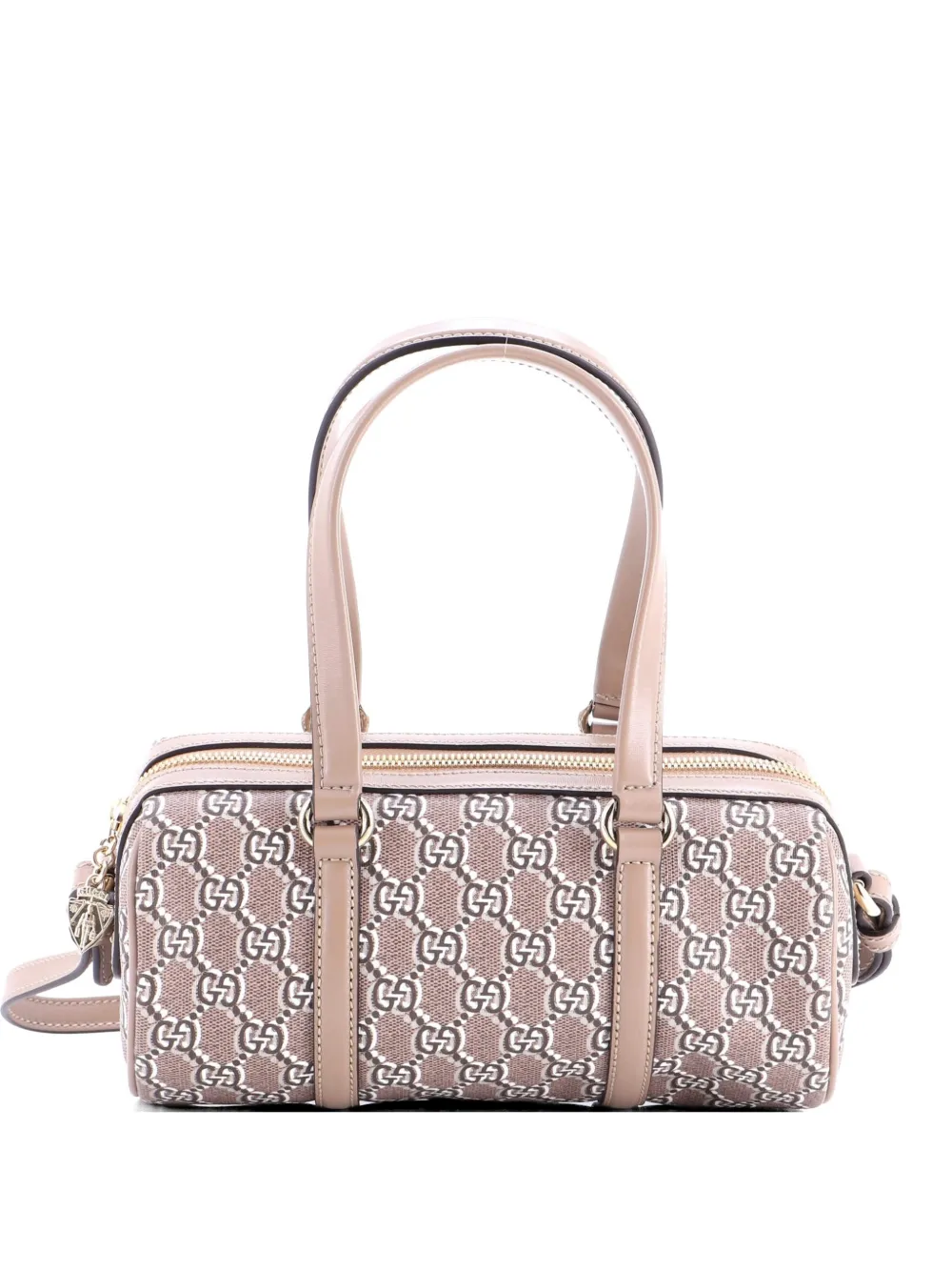Gucci Pre-Owned Convertible Duffle Bag GG Shadow Coated Canvas Small shoulder bag - Brown