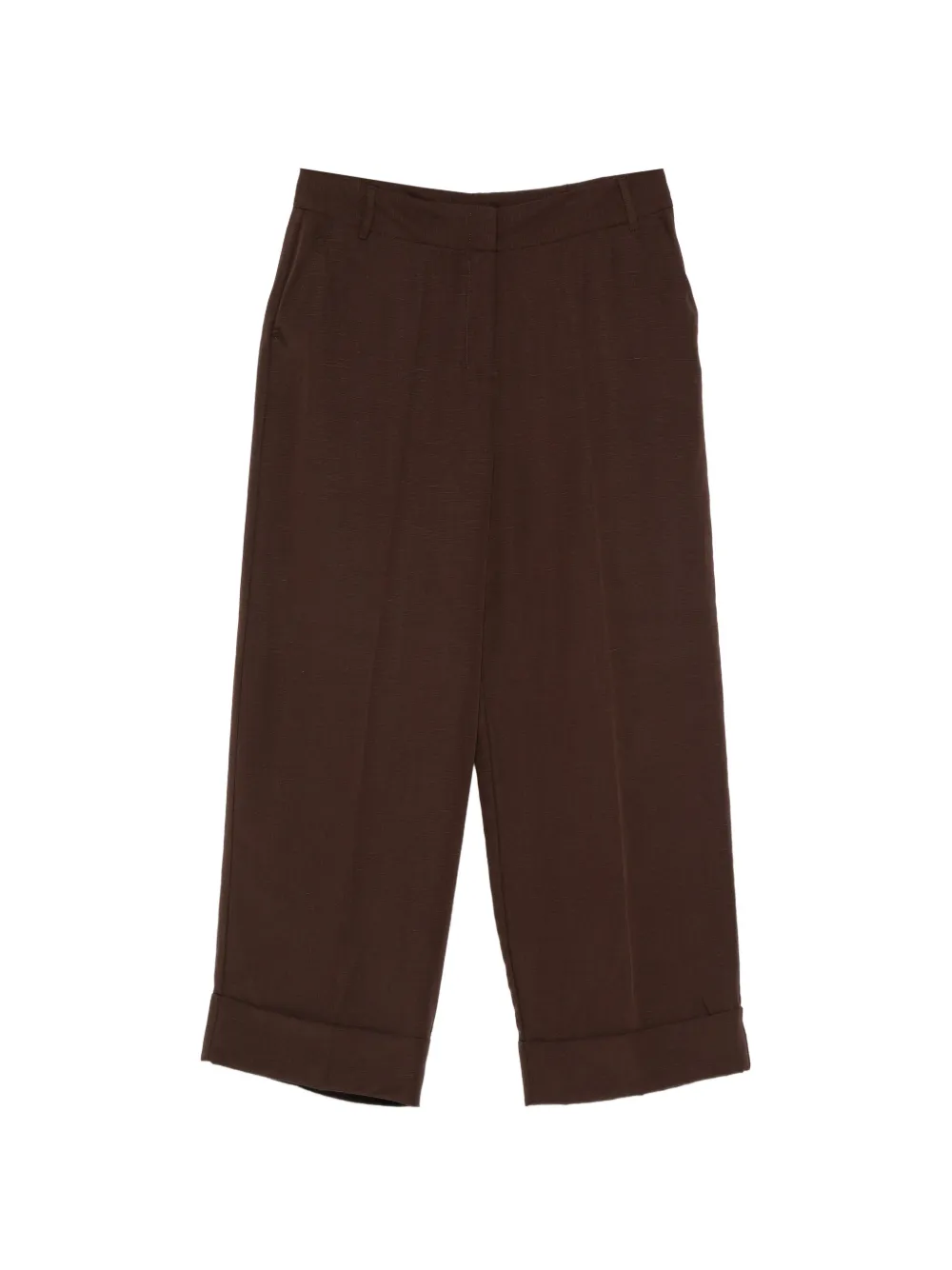 Pennyblack pressed-crease turned-up trousers - Marrone