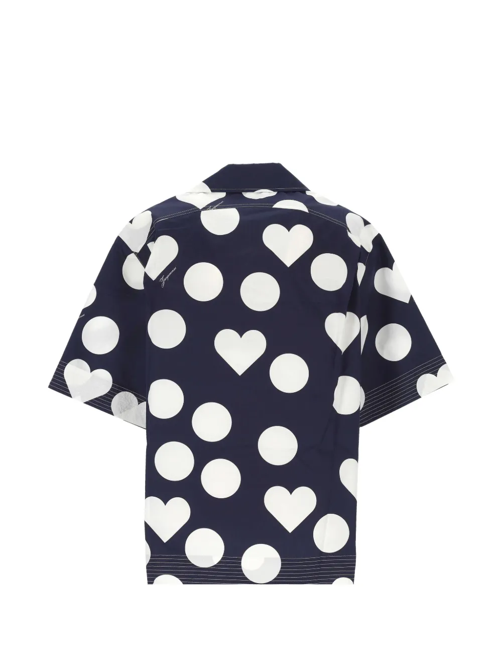 Jacquemus Blouse met stippen en hartprint Blauw