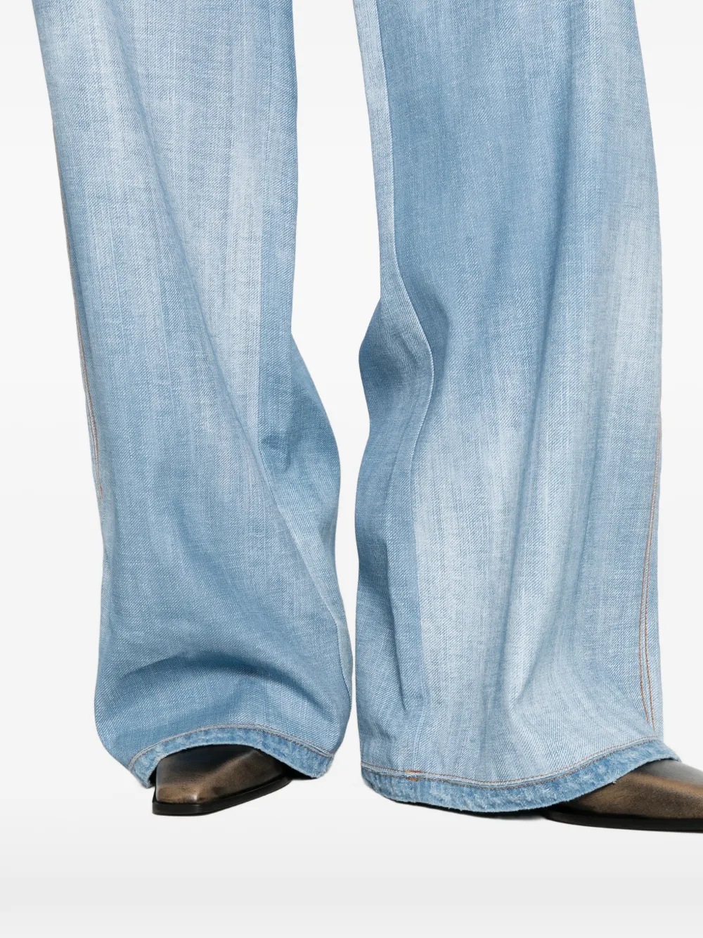 Ermanno Scervino Broek met wijde pijpen Blauw