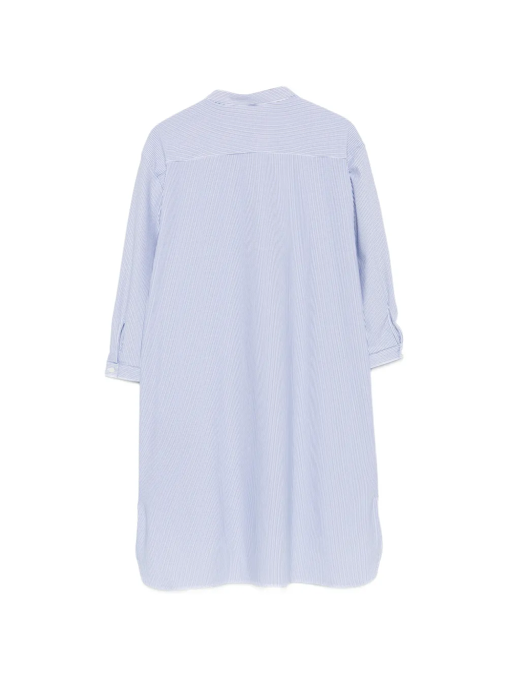  Rrd Vertical-stripe Buttoned Shirt - Bleu 