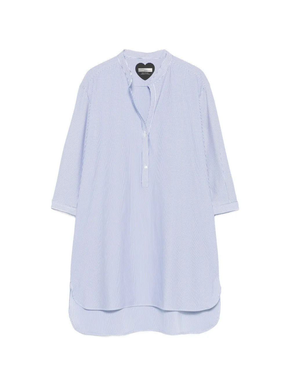 RRD vertical-stripe buttoned shirt - Blu