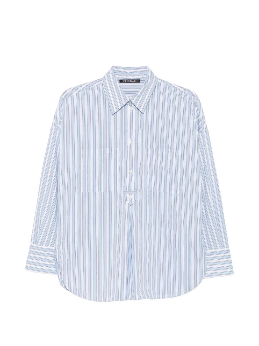 Pennyblack striped long-sleeve blouse - Blu