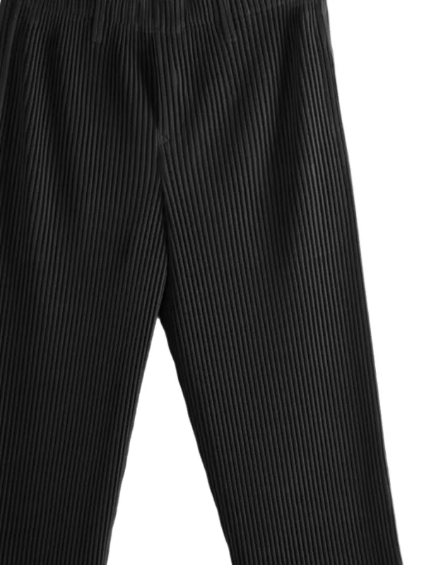 Issey Miyake プリーツ パンツ | ブラック | FARFETCH JP