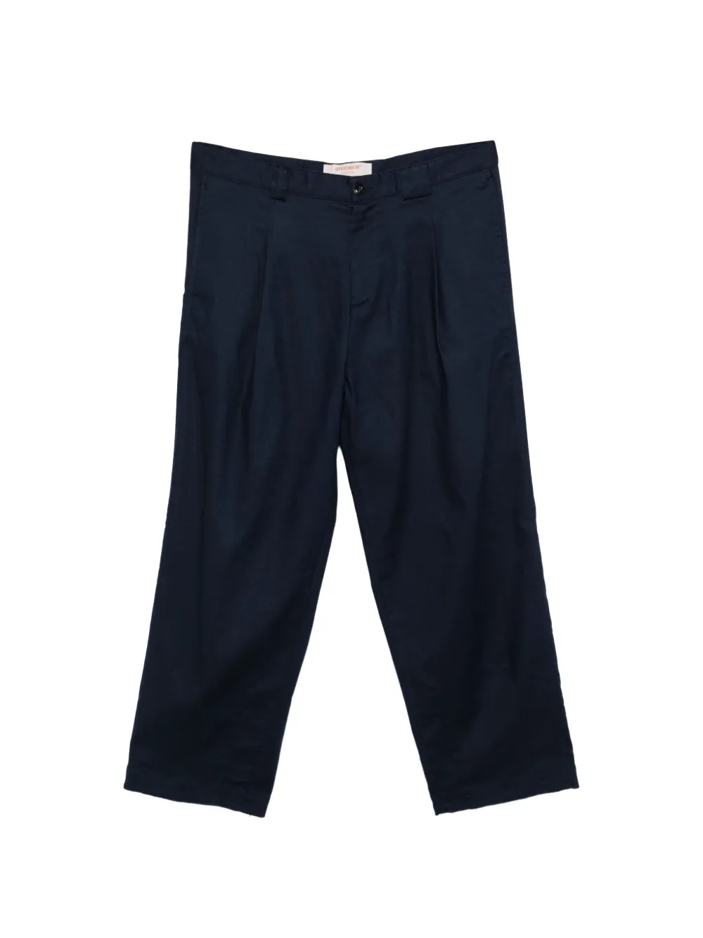 OFFICINA 36 belt-loop pleated trousers - Blu