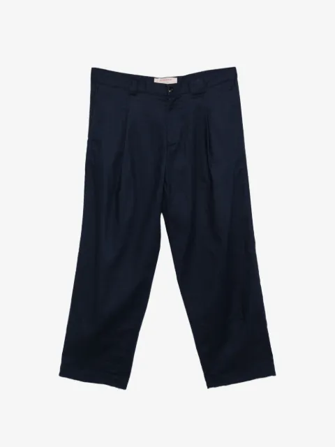 OFFICINA 36 belt-loop pleated trousers