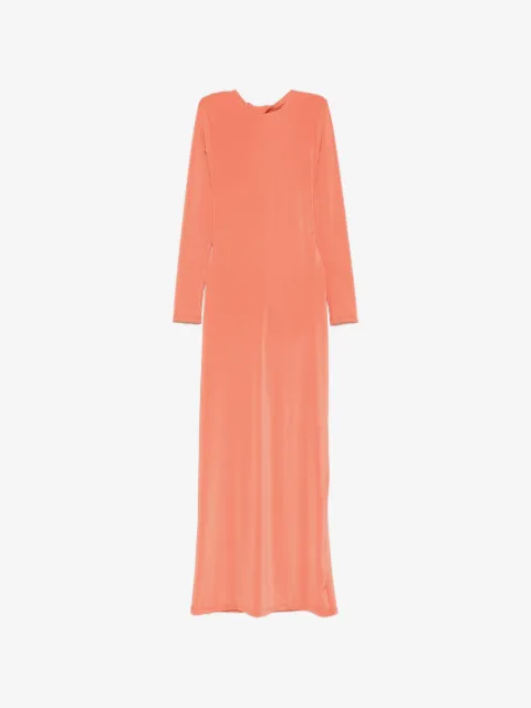Raquel Diniz Carolyne twist-detail open-back maxi dress