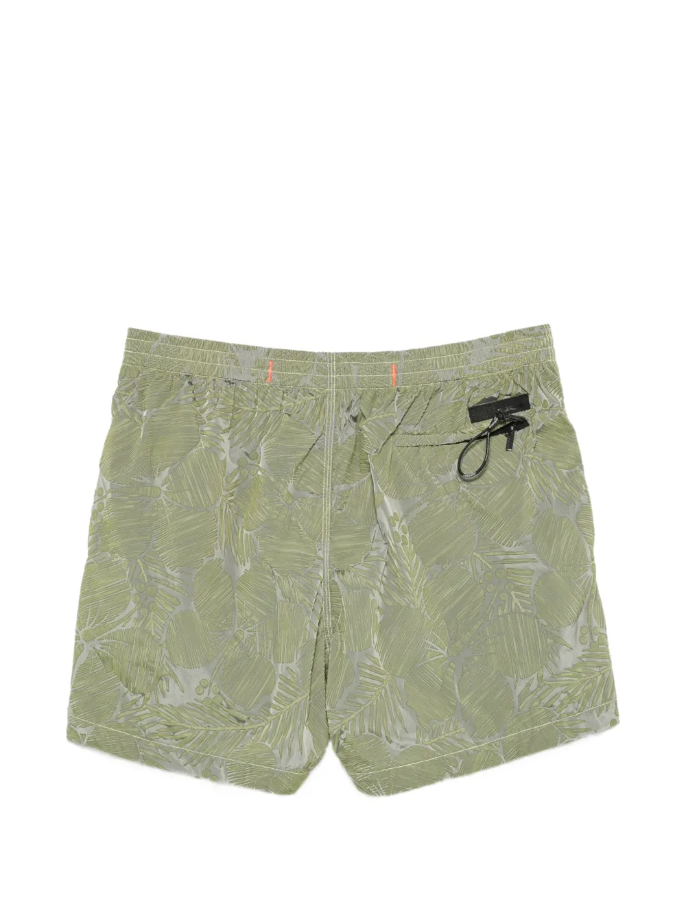 RRD Zwembroek met bladerprint Groen