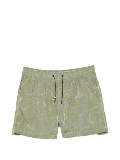 RRD leaf-print drawstring shorts