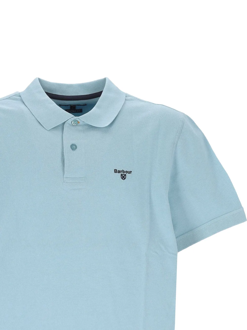 Barbour Poloshirt met geborduurd logo Blauw