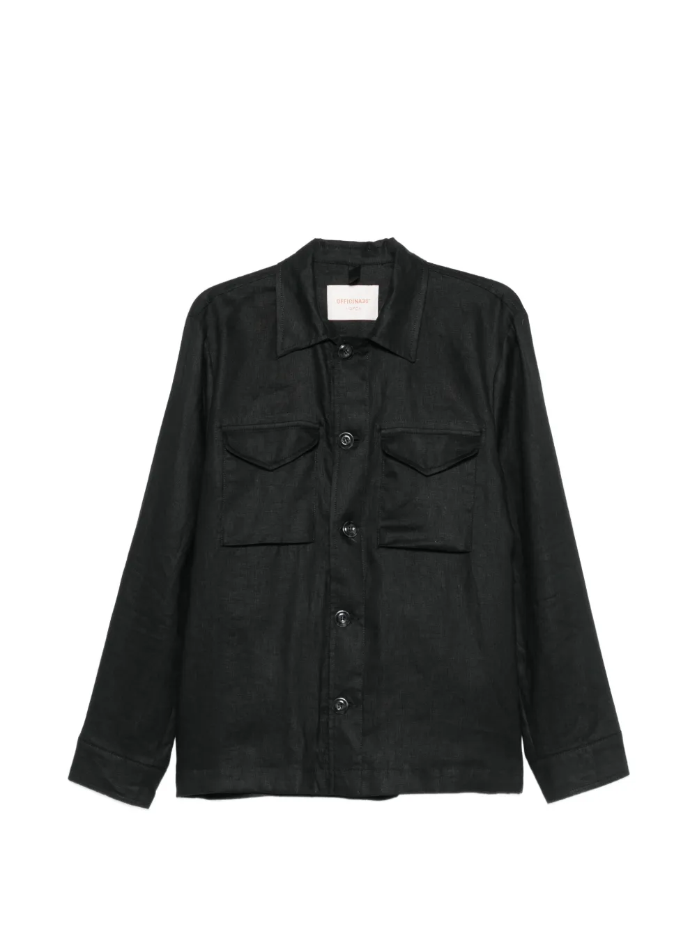 OFFICINA 36 button-fastening pocket overshirt - Nero