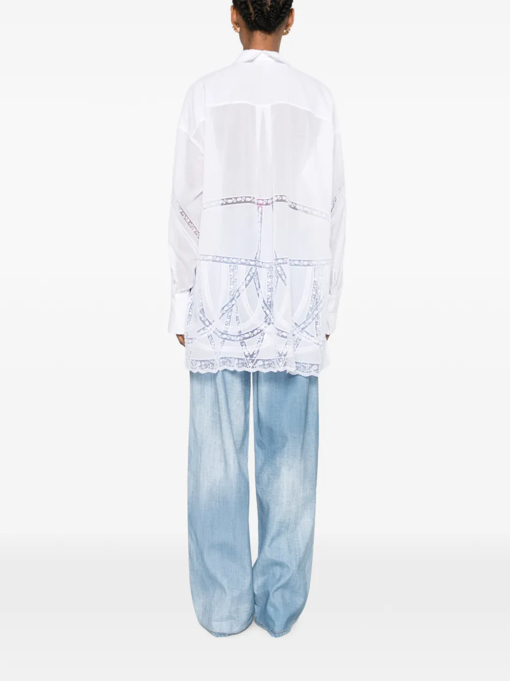 Ermanno Scervino Blouse met vlakken Wit