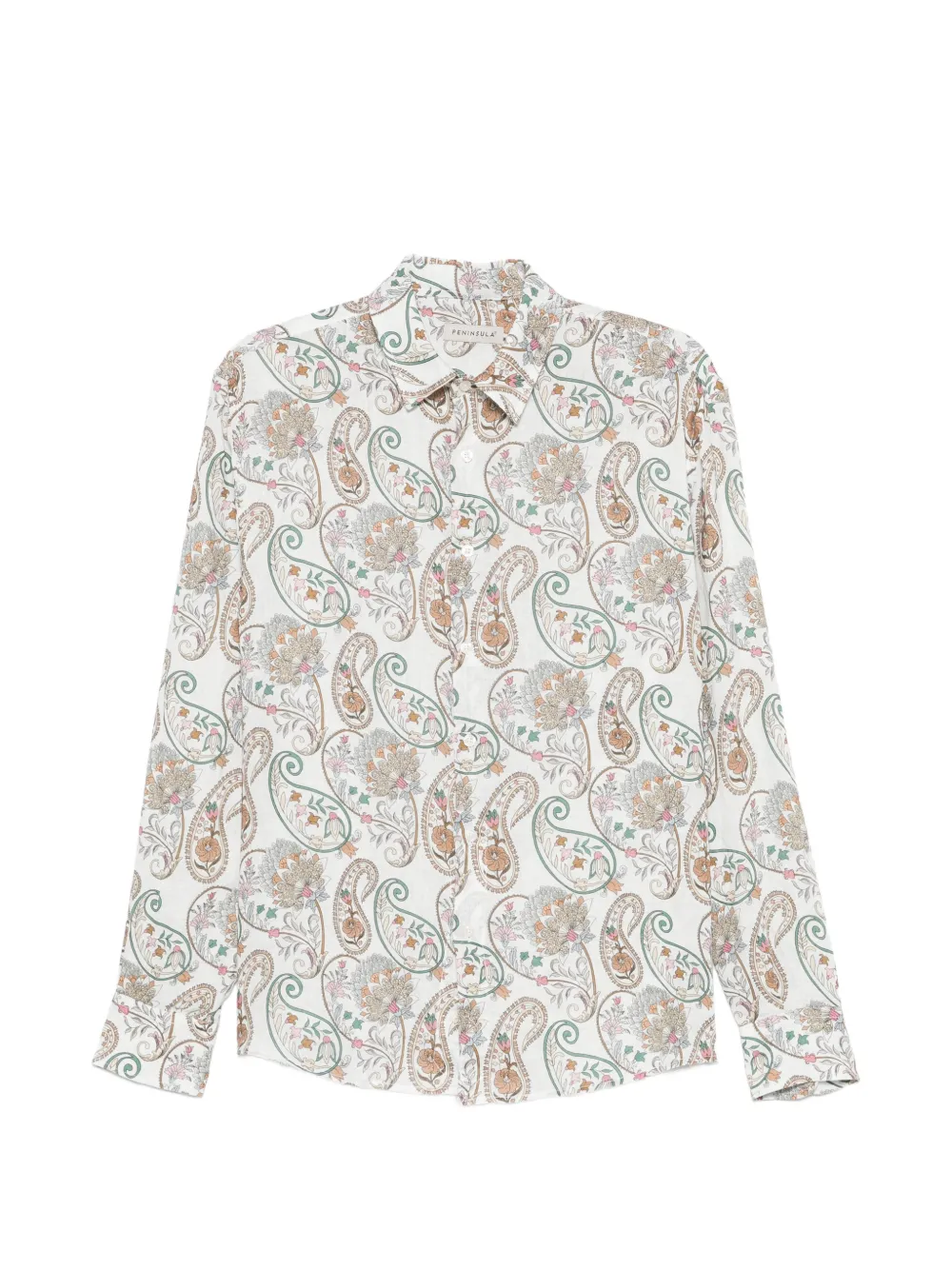 PENINSULA SWIMWEAR paisley-print long-sleeve shirt - Toni neutri