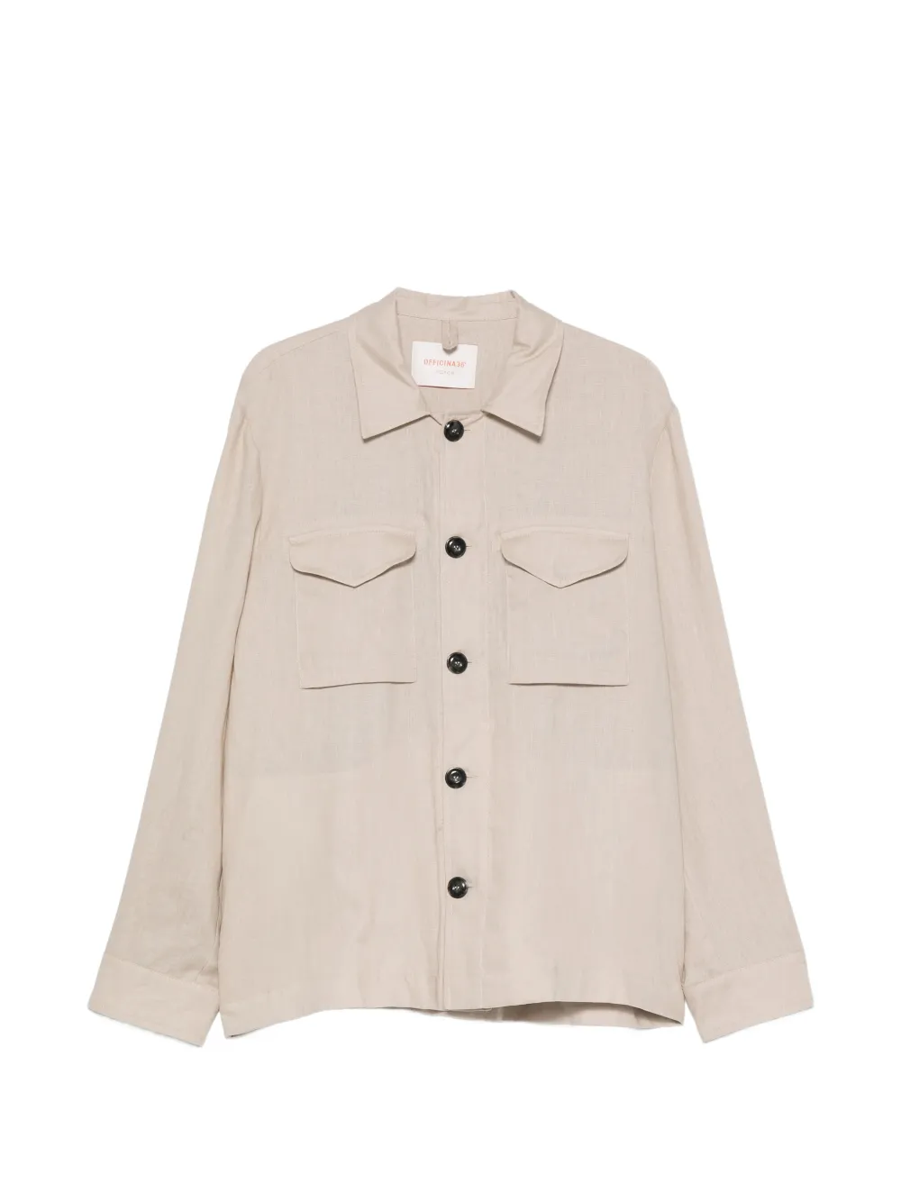 OFFICINA 36 button-up pocket-detail jacket - Toni neutri