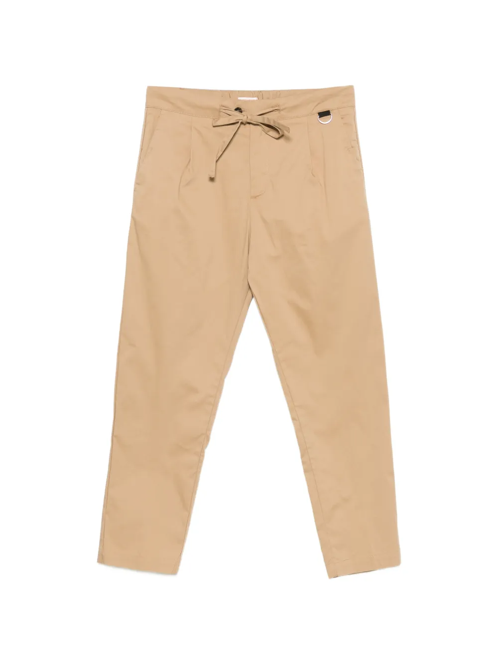 OFFICINA 36 drawstring-waist pleated trousers - Toni neutri