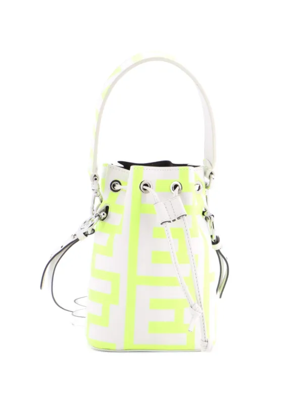 Fendi Pre-owned X Marc Jacobs Mon Tresor Printed Leather Mini Bucket Bag in Multicolour