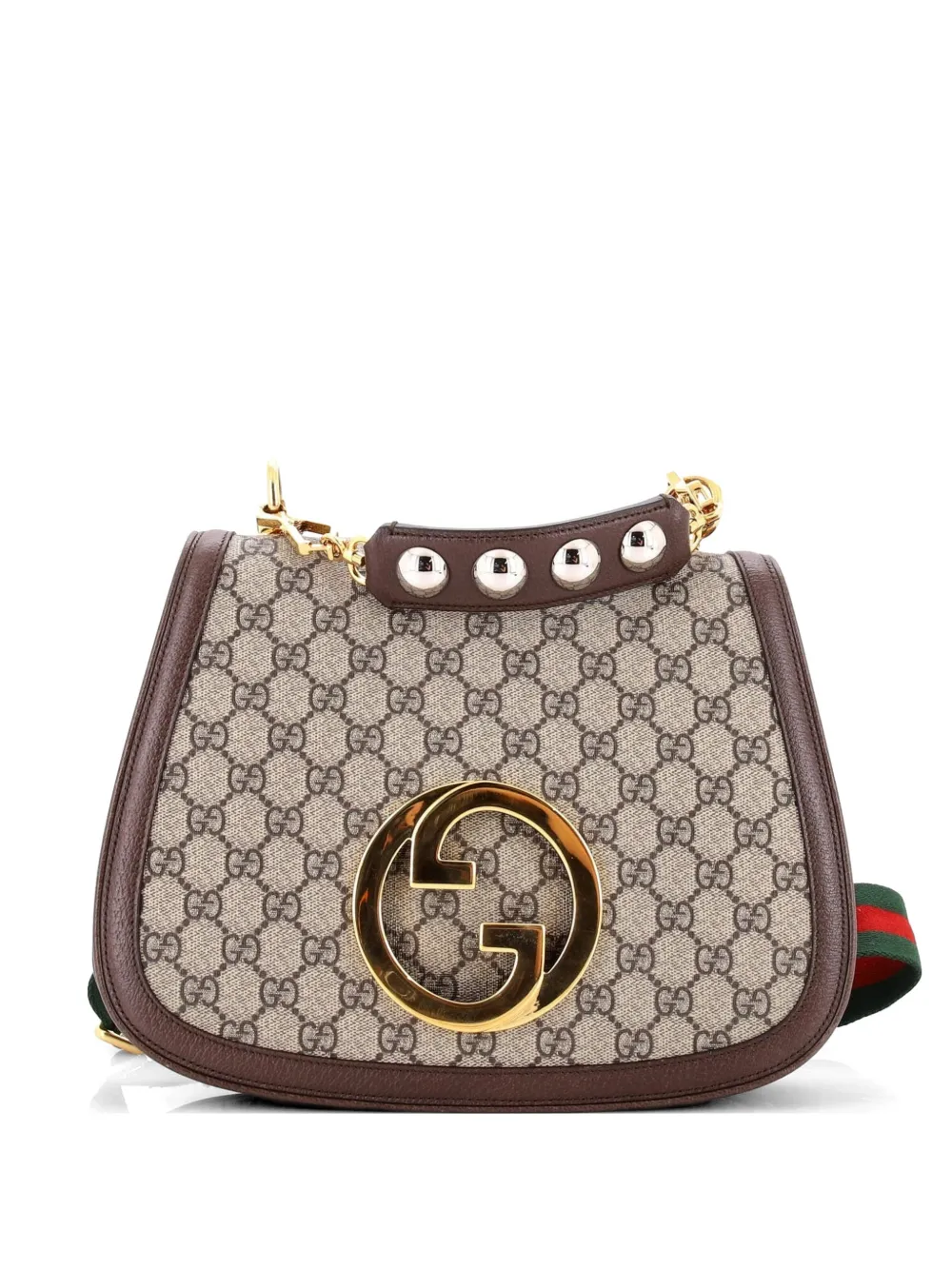 Gucci Pre-Owned Blondie NM Top Handle Bag GG Coated Canvas Medium satchel - Marrone
