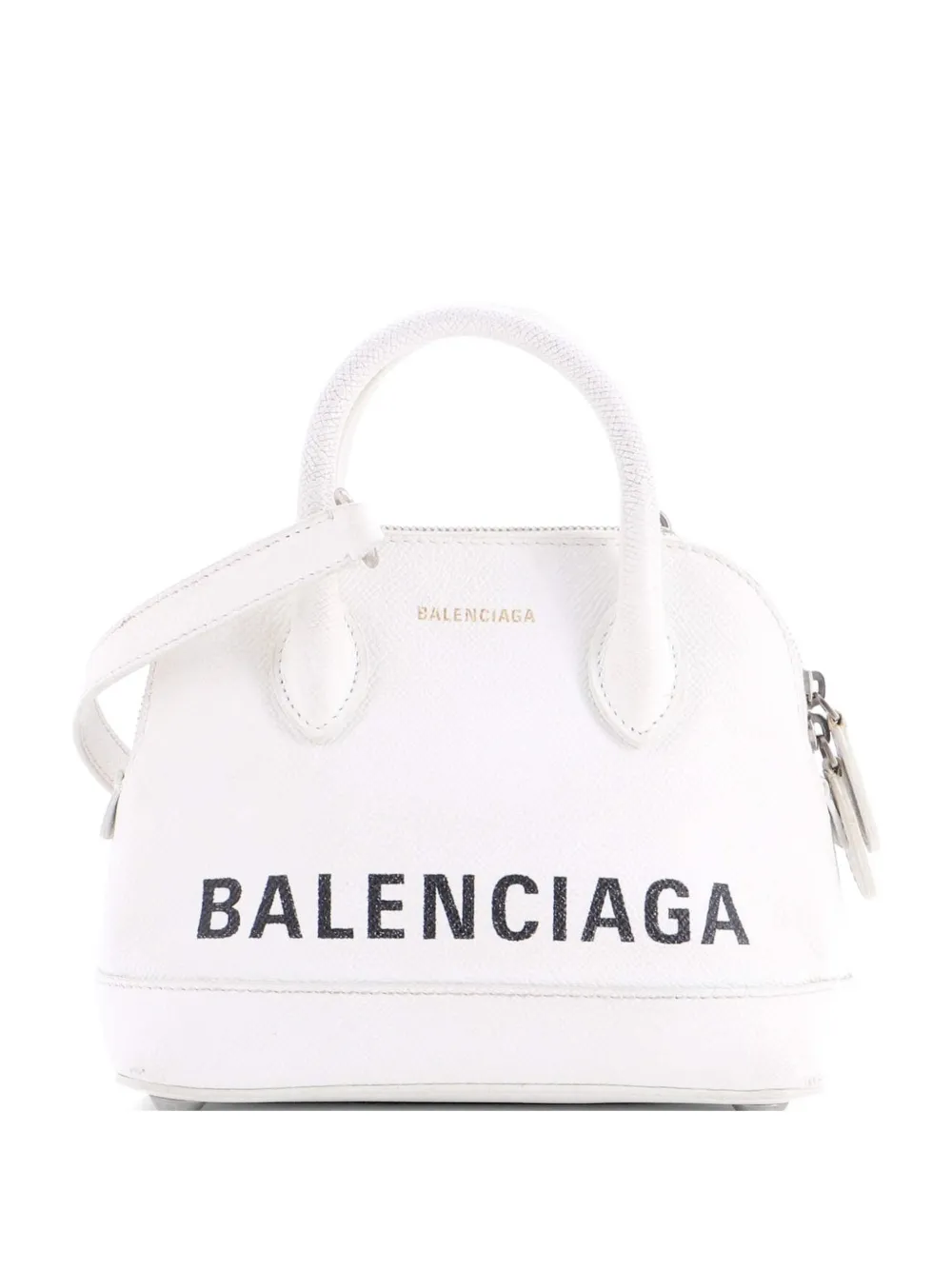 Balenciaga Pre-Owned Logo Ville Bag Leather XXS crossbody bag - Bianco
