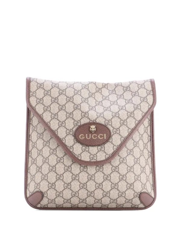 Gucci Pre-owned Neo Vintage Envelope Messenger GG Coated Canvas Medium Crossbody Bag in Brown