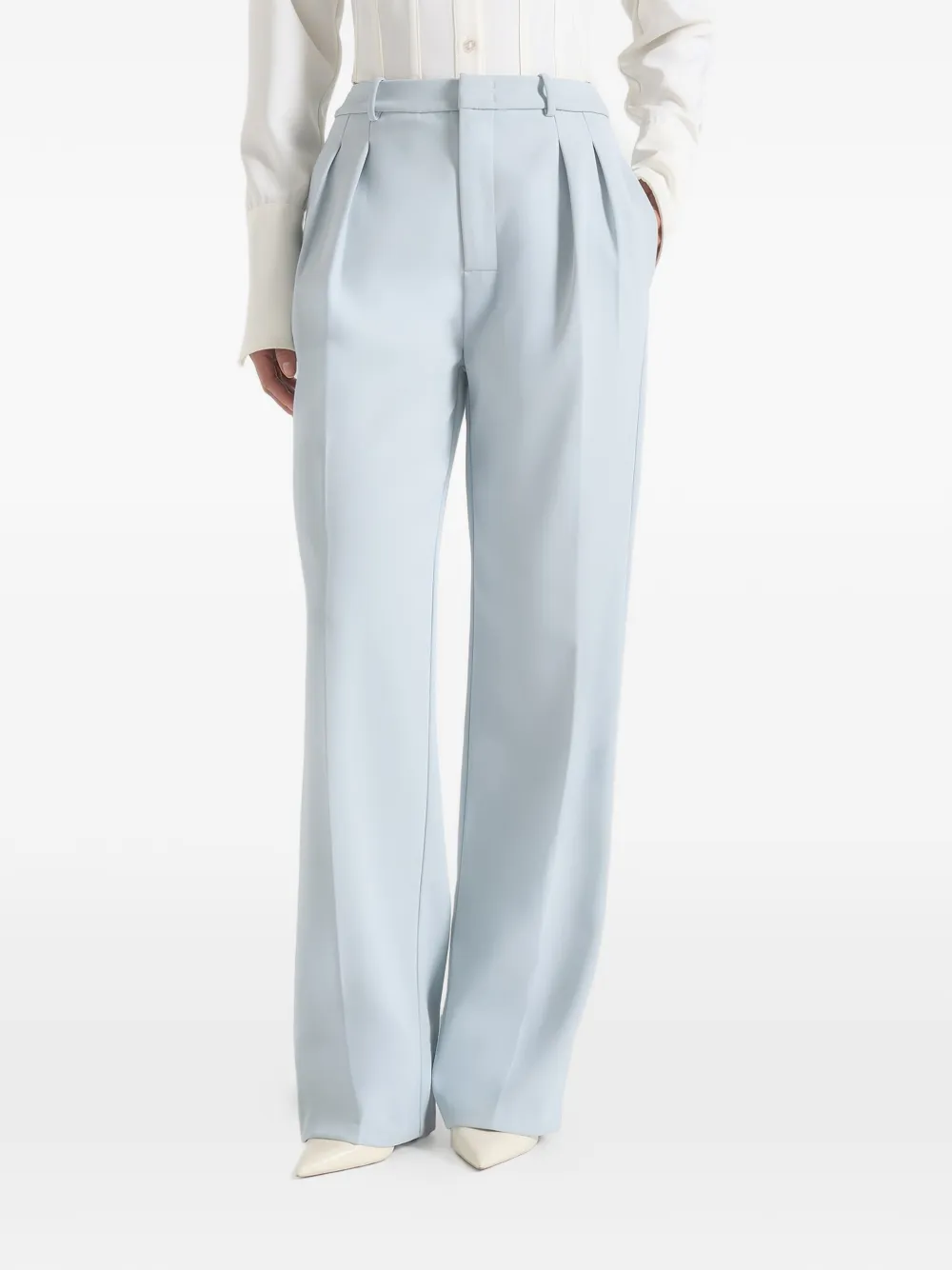 Manière De Voir Julie double-pleated tailored trousers - Blu