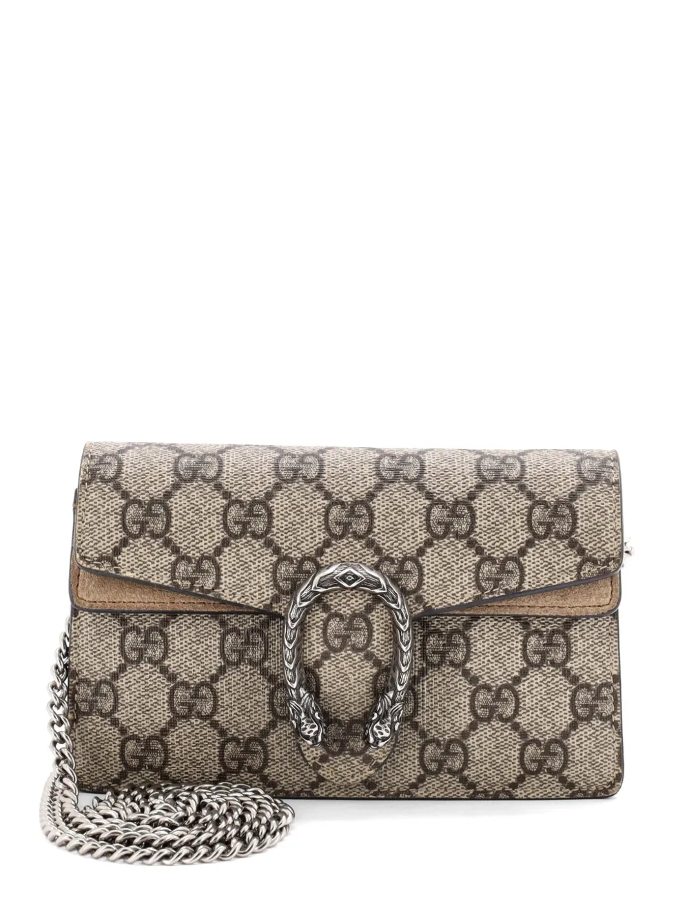 Gucci Pre-Owned Dionysus Bag GG Coated Canvas Super Mini crossbody bag - Marrone