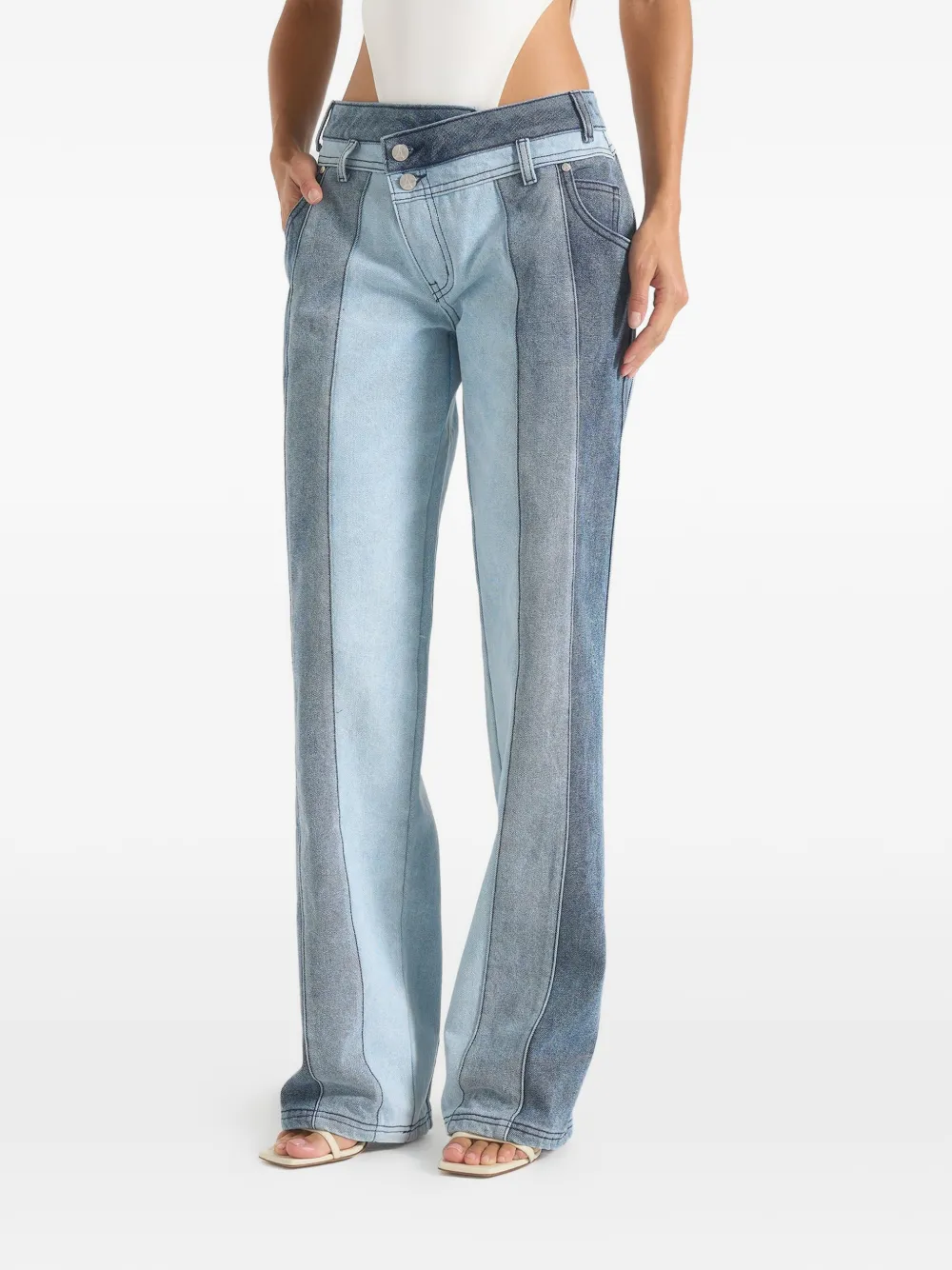 Manière De Voir Jacinda Jeans mit Einsätzen - Blau