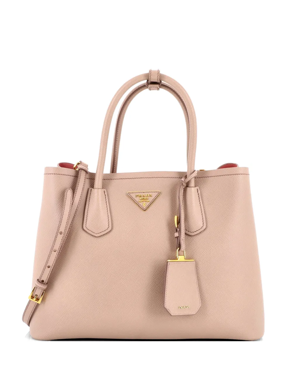 Prada Pre-Owned Cuir Double Saffiano Leather Medium tote bag - Toni neutri