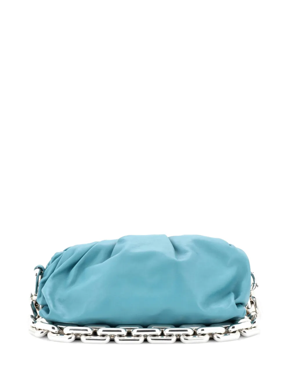 Bottega Veneta Pre-Owned The Chain Pouch Leather shoulder bag - Blu
