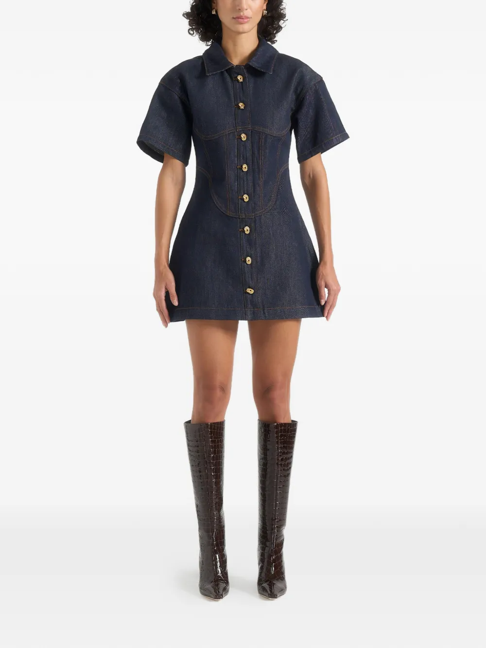 Manière De Voir Mathilde mini dress - Blau