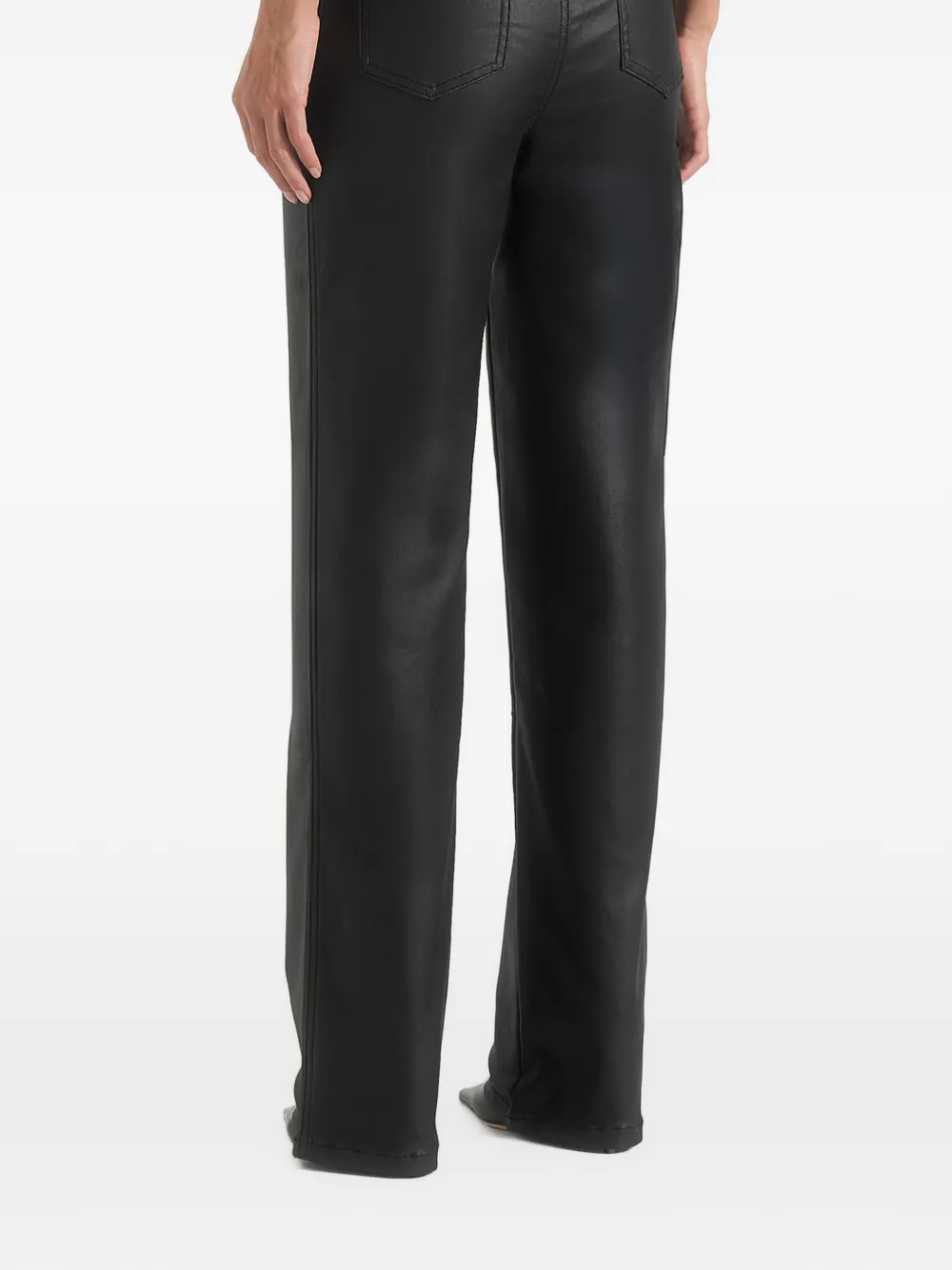 Manière De Voir Florence jeans met wax-effect Zwart