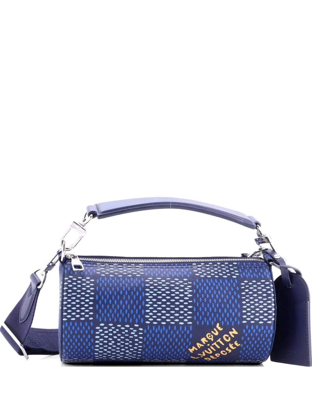 Louis Vuitton Pre-Owned Soft Polochon Limited Edition Damier Heritage Canvas PM shoulder bag - Blau