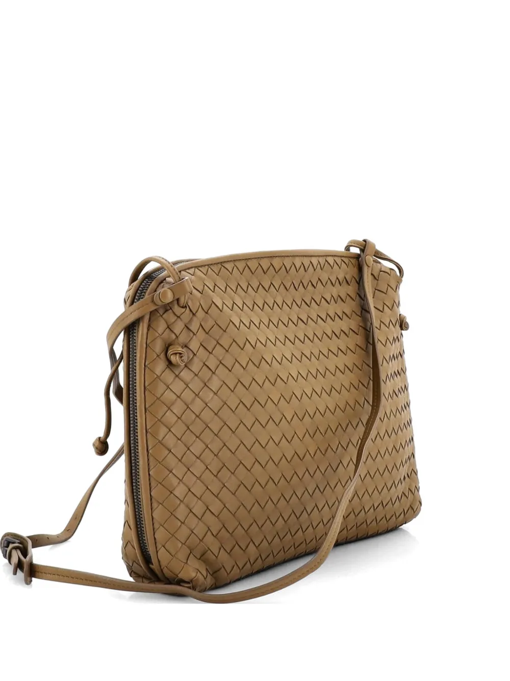 Bottega Veneta Pre-Owned Nodini Intrecciato Nappa Medium crossbody bag - Marrone