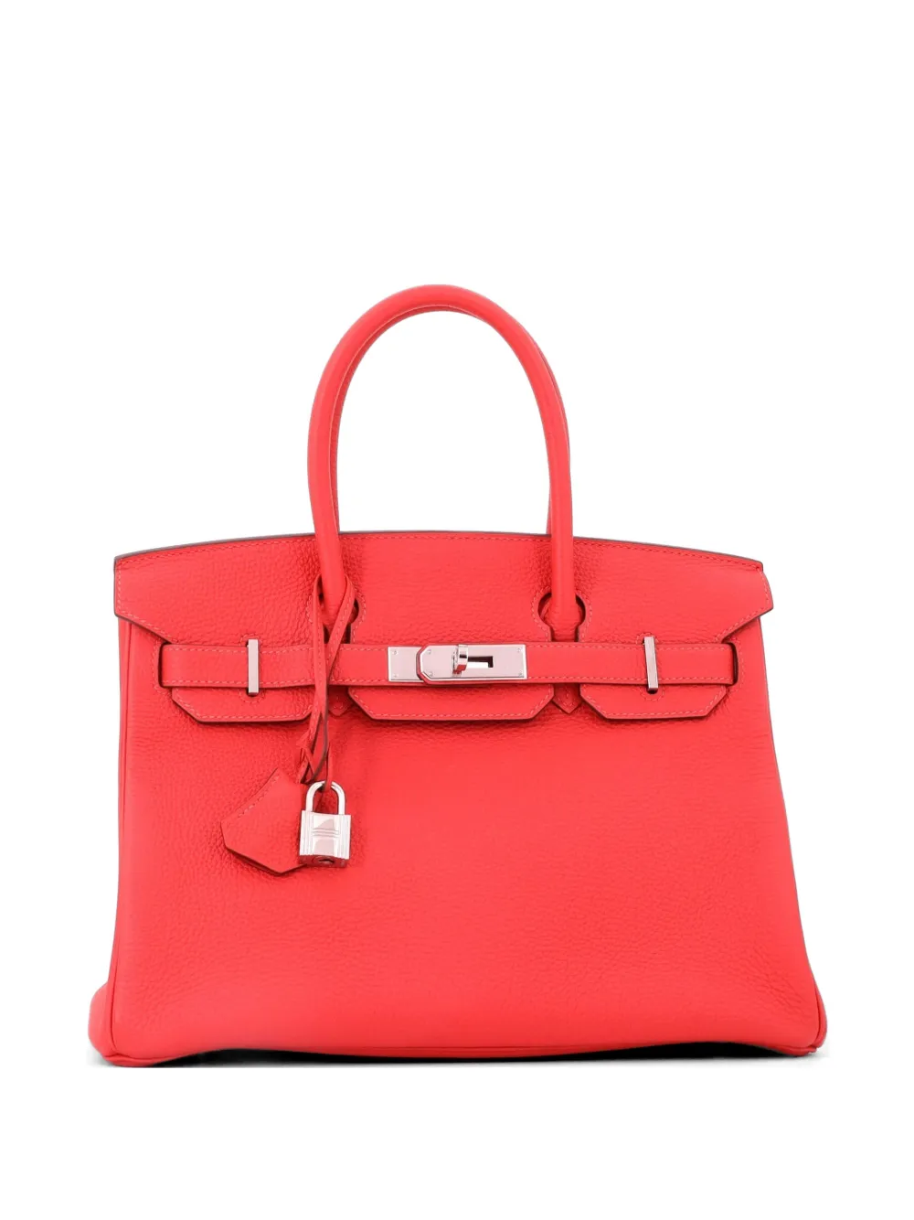 Hermès Pre-Owned Birkin Handbag Red Togo with Palladium Hardware 30 tote bag - Rosso
