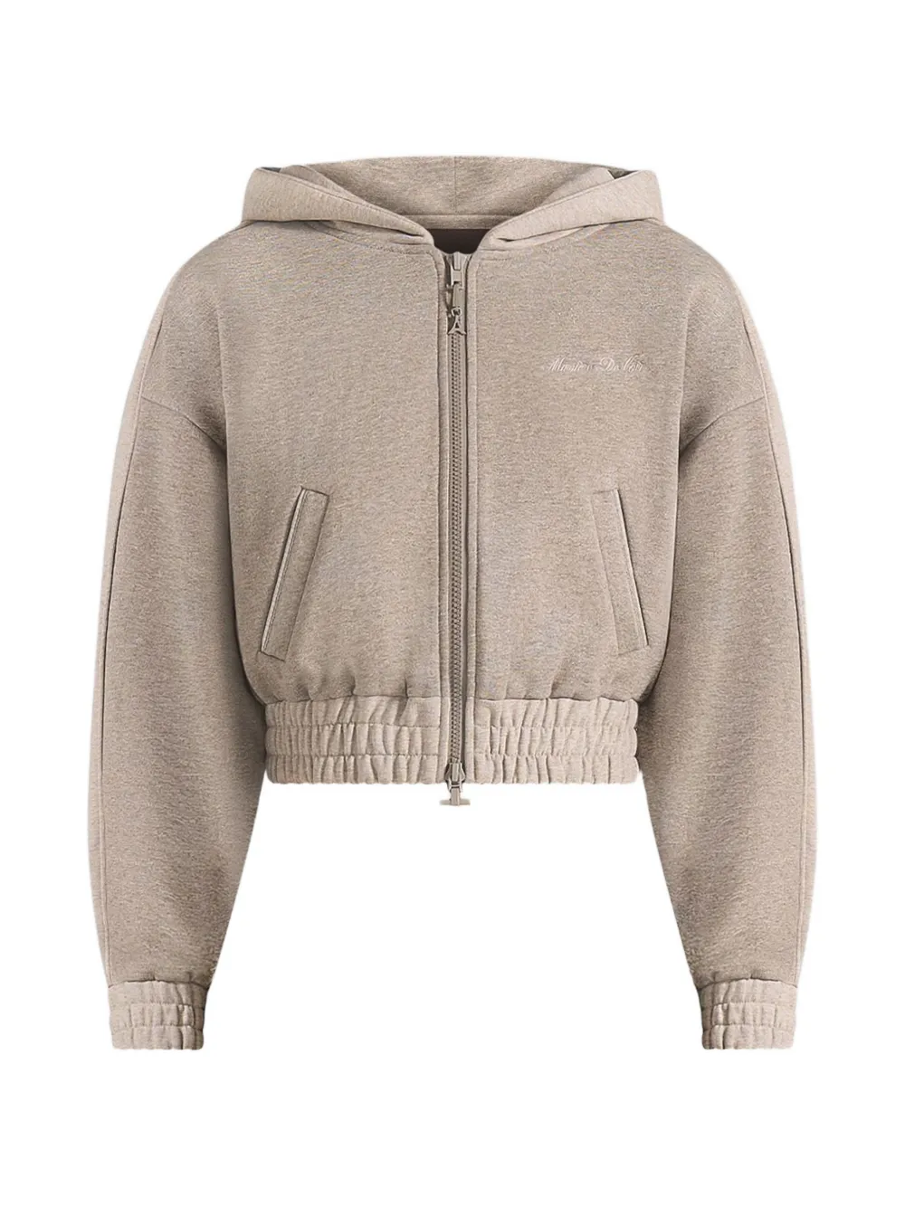 Manière De Voir Rayna two-tone cropped hoodie - Toni neutri