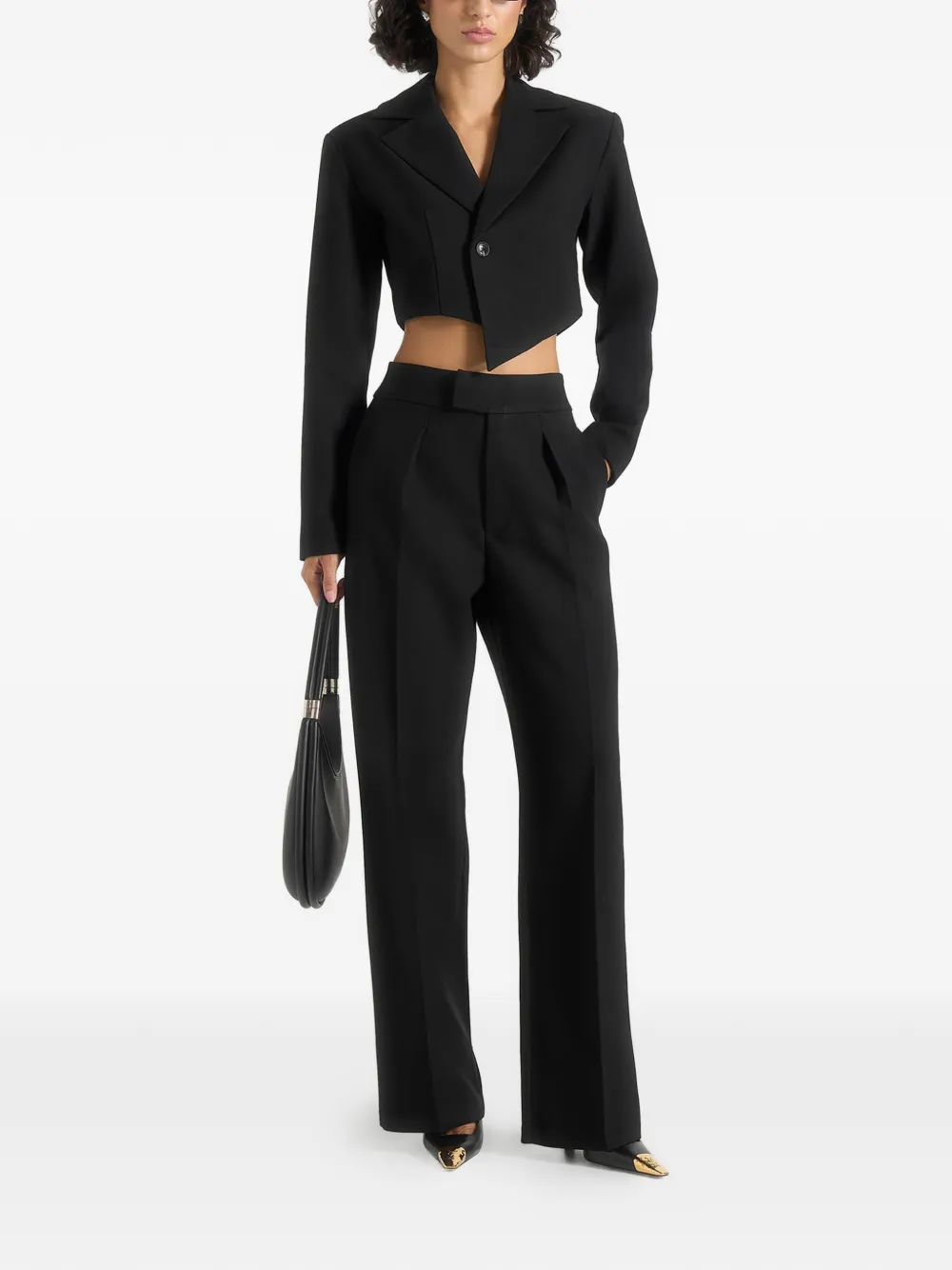 Manière De Voir Elsa high-waist pantalon Zwart