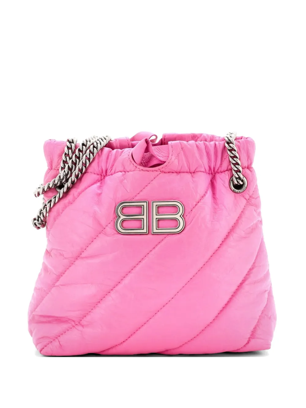 Balenciaga Pre-Owned Crush Chain Quilted Crushed Calfskin XS tote bag - Rosa