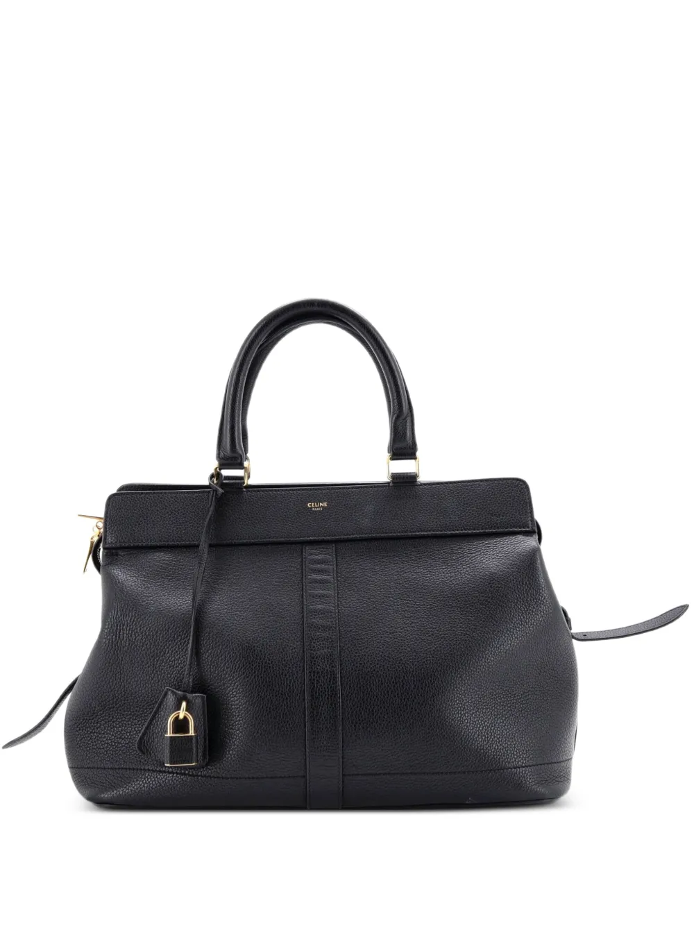 Celine Pre-Owned Cabas de France Tote Leather Medium satchel - Black