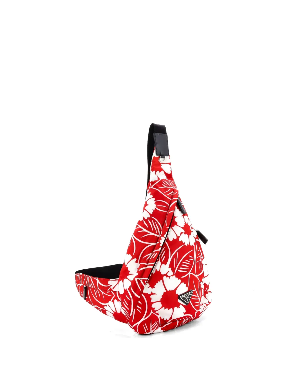 Prada Pre-Owned Zip Sling Printed Tessuto backpack - Rosso