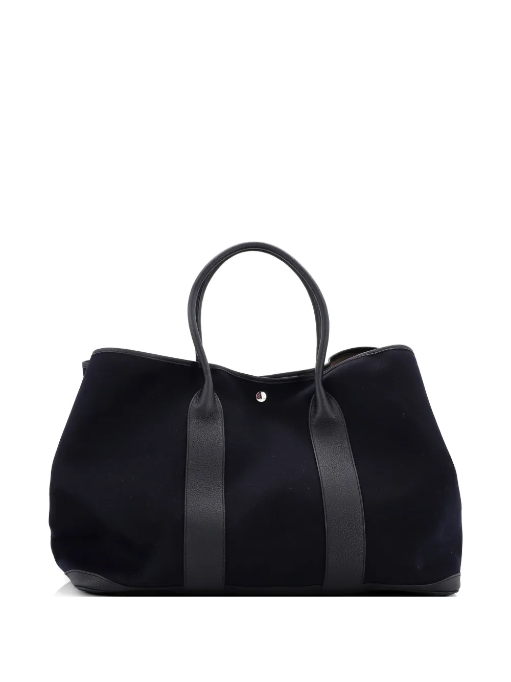 Hermès Pre-Owned Garden Party Toile and Leather 49 tote bag - Blu