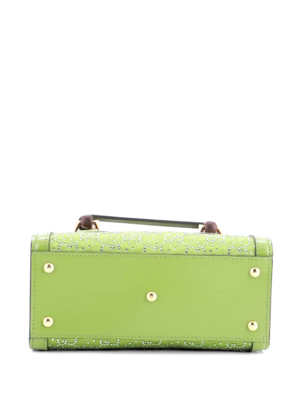 Gucci Pre-Owned ダイアナ NM バンブーハンドル クリスタル エンベ 