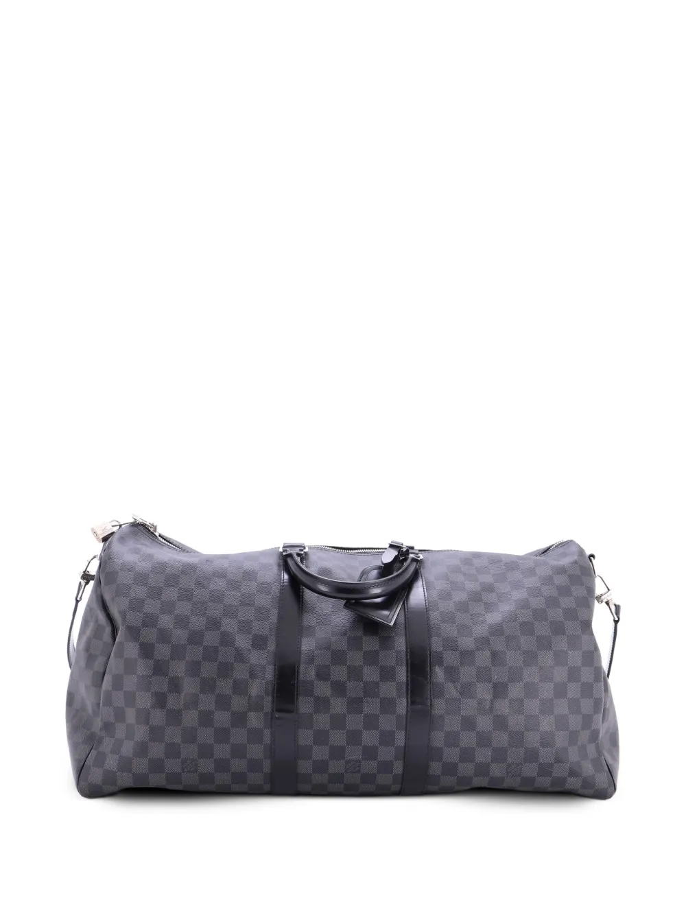 Louis Vuitton Pre-Owned Keepall Bandouliere Bag Damier Graphite 55 travel bag - Nero