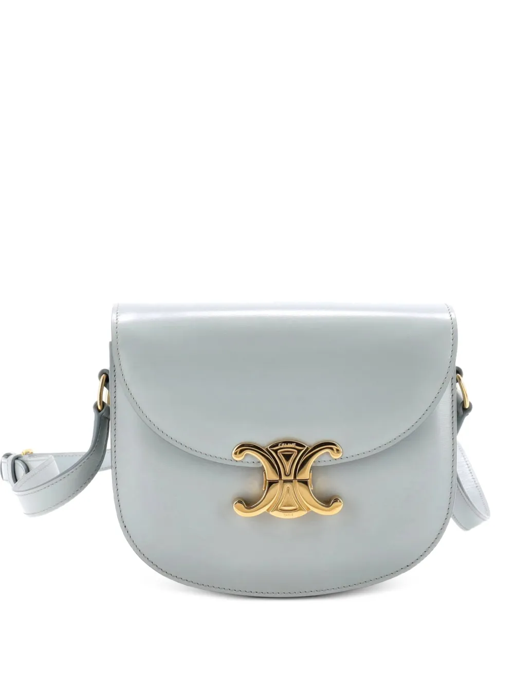 Celine Pre-Owned Triomphe Besace Clea Flap Bag Leather shoulder bag - Blu