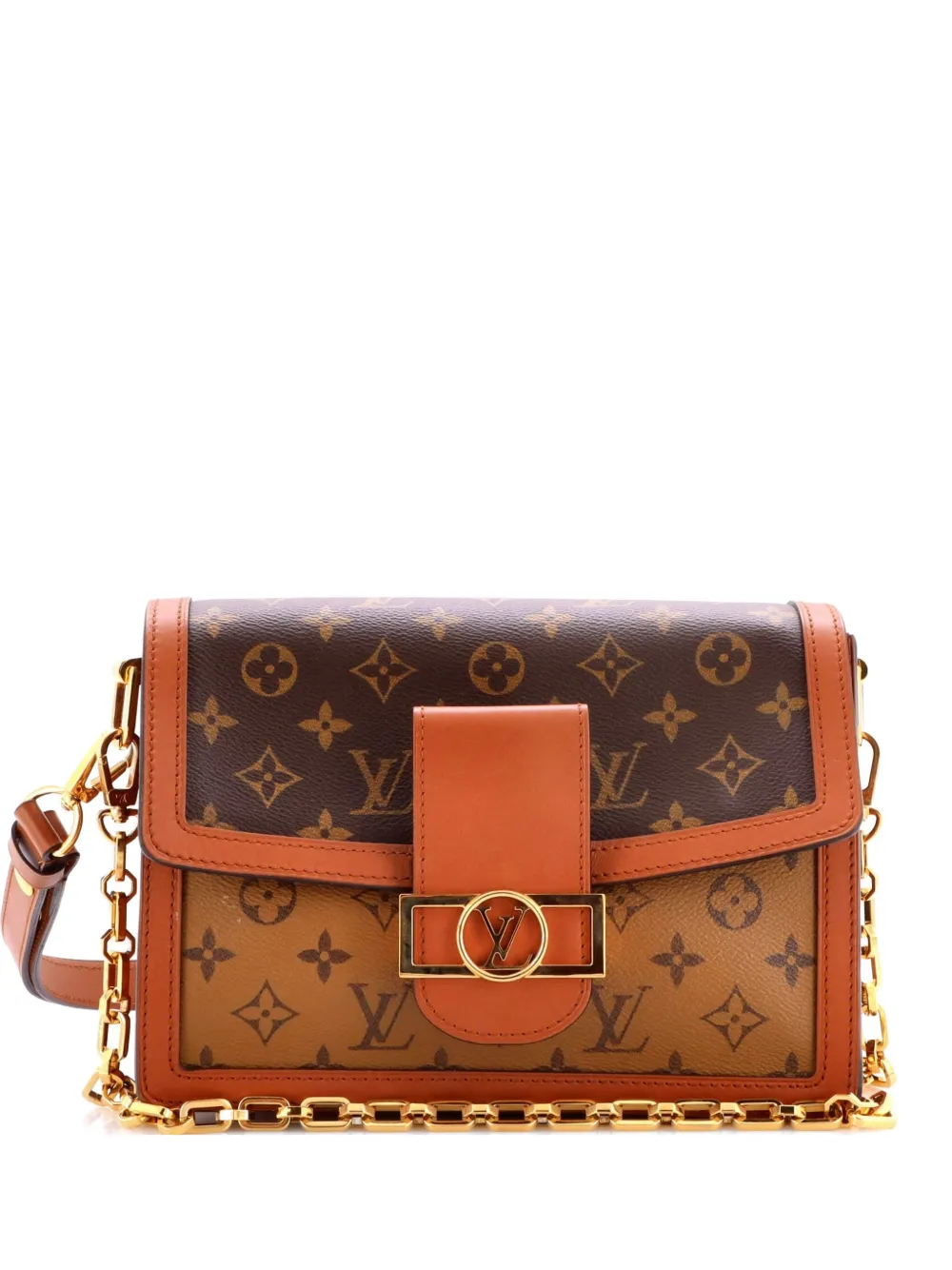 Louis Vuitton Pre-Owned Dauphine Reverse Monogram Canvas MM shoulder bag - Marrone