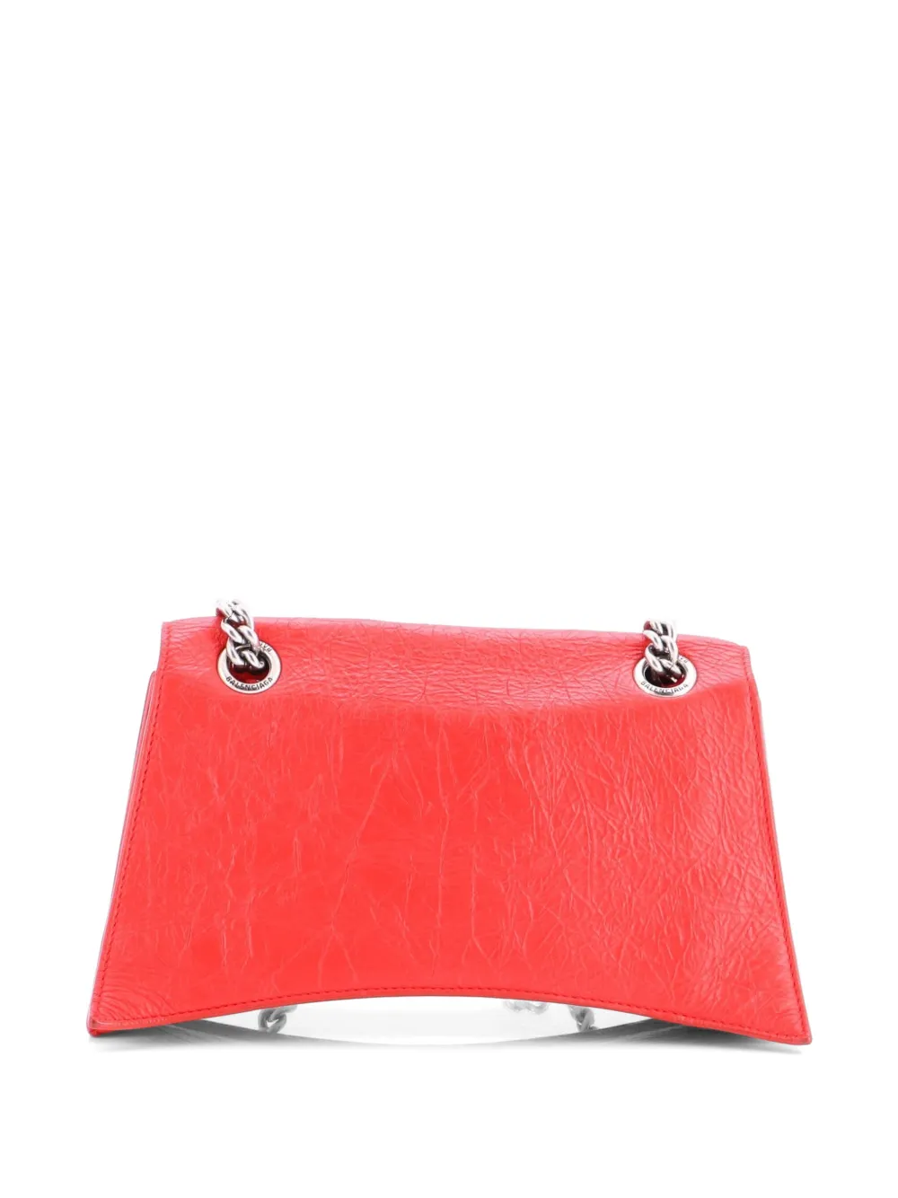  Balenciaga Pre-owned Petit Sac à Bandoulière Crush à Rabat En Cuir Avec Chaîne - Rouge 